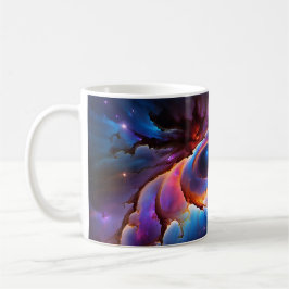 "Luminara" - Nebula und Galaxien Kaffeetasse
