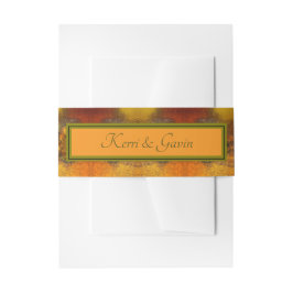 "Luminaries" (Herbst) Einladung zur Hochzeitsfeier Einladungsbanderole