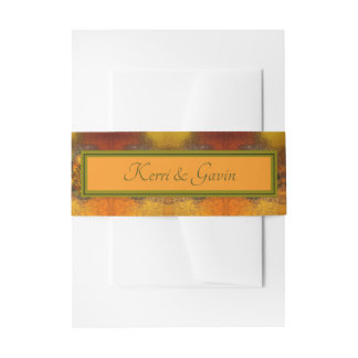 "Luminaries" (Herbst) Einladung zur Hochzeitsfeier Einladungsbanderole