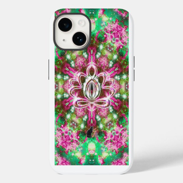 Lumines Zen Lotus Case-Mate iPhone Hülle (Rückseite)