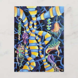 Luminescence Tropical Abstrakt Postkarte