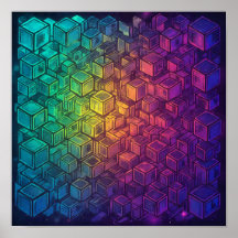 Luminesk geometrische kubistische Wanddekoration u