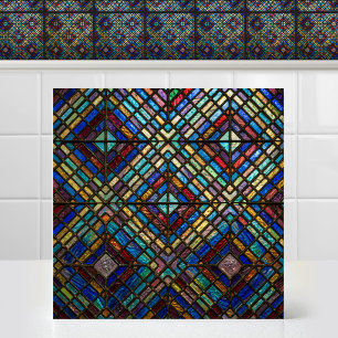 Lumineszente Diamant-Matrix-Kathedrale-Buntglas Fliese