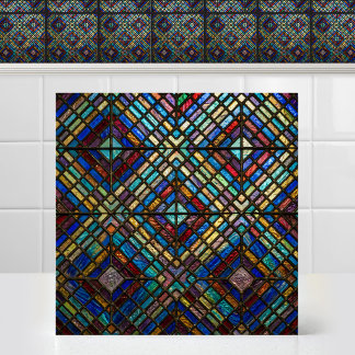 Lumineszente Diamant-Matrix-Kathedrale-Buntglas Fliese