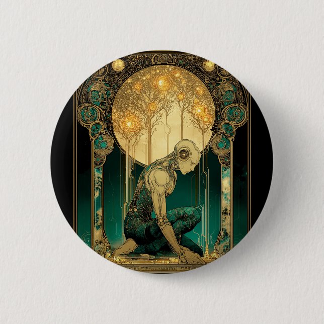 Lumineszente Himmelfahrt Button (Vorderseite)