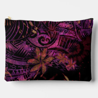Lumineszente Lava Tribal Plumeria Kosmetiktasche – Zubehörtasche