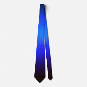 Lumineszenz Blue Gradient Ombre Neck Tie Krawatte