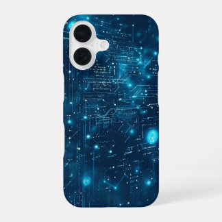 Lumineszierender Datenfluss iPhone 16 Hülle