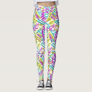 Lumineszierendes Lichtröhrenmuster. Leggings