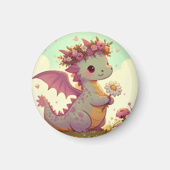 Luminexa (Ein Drache voller Sonnenbäume) Magnet (Vorne)