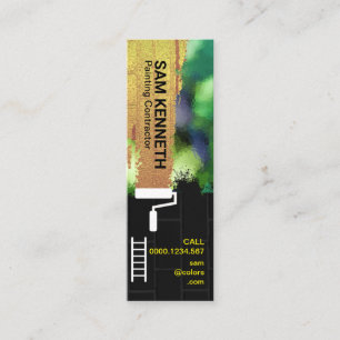 Luminity Wall-Grunge Gold Paint Mini Visitenkarte