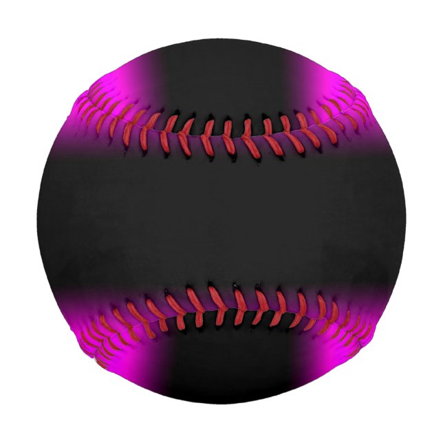 Luminös Lila und schwarz Ombre Baseball (Vorderseite)