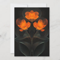 Luminöse Cyberflora Orange Black Cyber Blume