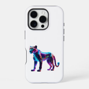 Luminöses Glas Gepard – Einzigartiges Luxus Zuhaus iPhone 16 Pro Hülle