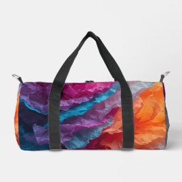 Luminous Abstract Tissue Paper Layers Duffle Bag
