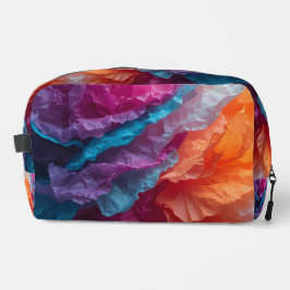 Luminous Abstract Tissue Paper Layers Waschbeutel