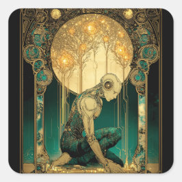 Luminous Ascension Quadratischer Aufkleber