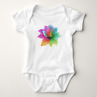 Luminous Bloom - Futuristische Nebel Blumenkunst Baby Strampler