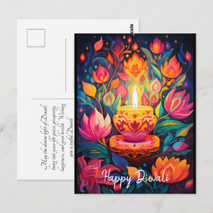 Luminous Diwali Splendor Postkarte