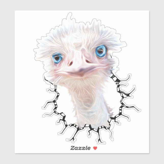 Luminous Emu Art Aufkleber (Blatt)