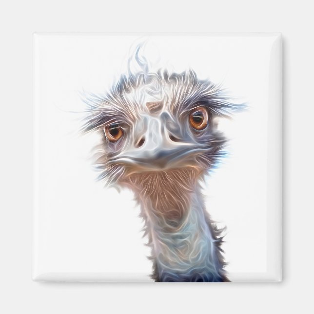 Luminous Emu Art Magnet (Vorne)