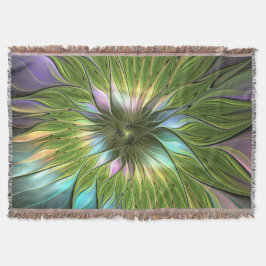 Luminous Fantasy Blume Fraktal Art Decke
