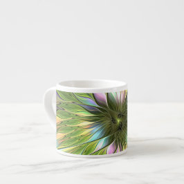 Luminous Fantasy Blume Fraktal Art Espressotasse
