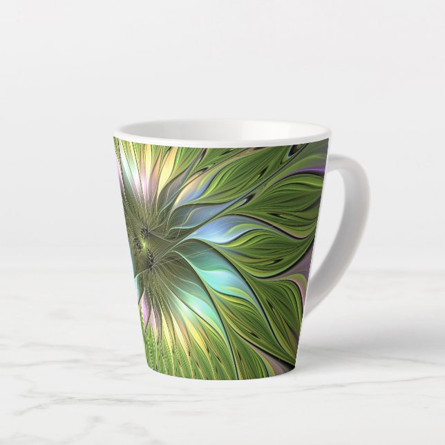Luminous Fantasy Blume Fraktal Art Milchtasse (Rechte Ecke)