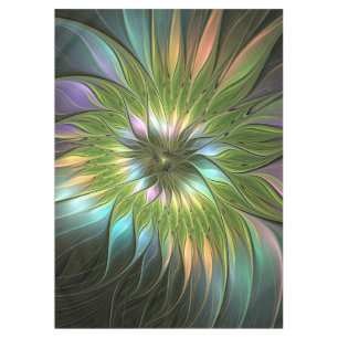Luminous Fantasy Blume Fraktal Art Tischdecke