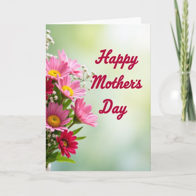 Luminous Floral Mothers Karte (Vorderseite)