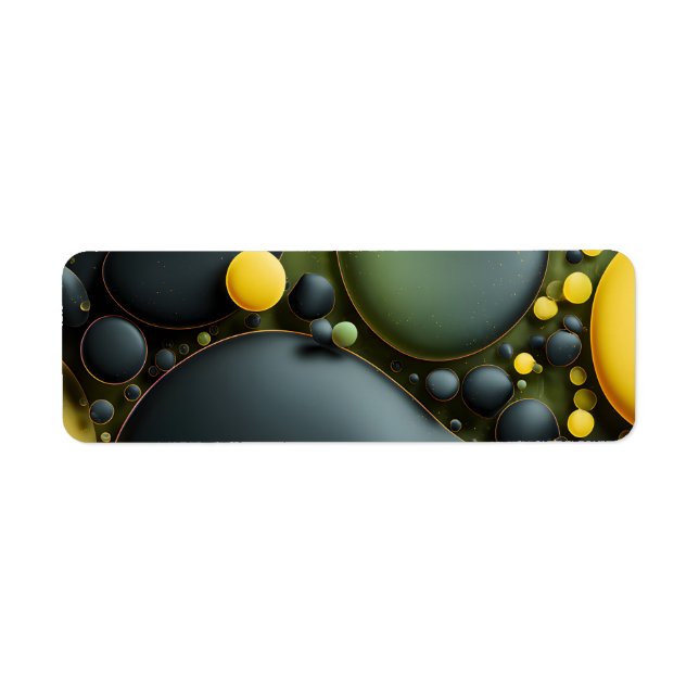 Luminous Fluid Dynamics: Yellow and Green Abstract (Vorne)