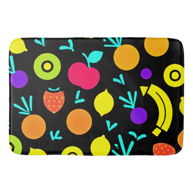 Luminous Fruit Fiesta Badematte (Vorderseite)