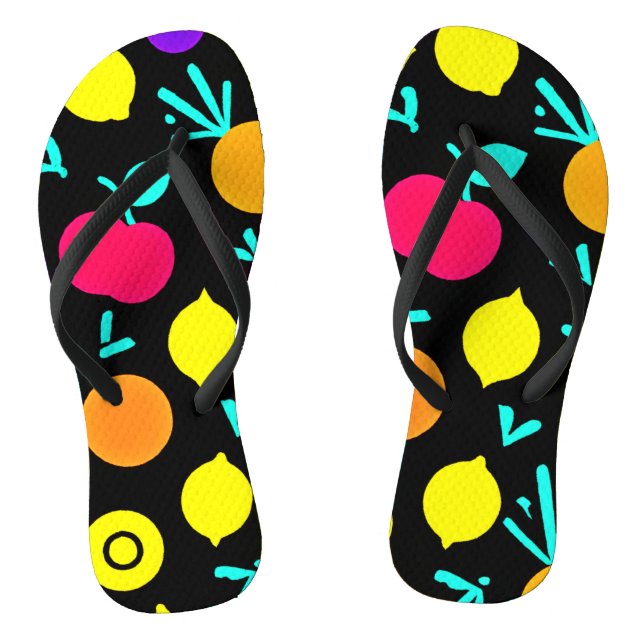 Luminous Fruit Fiesta Flip Flops (Fußbett)