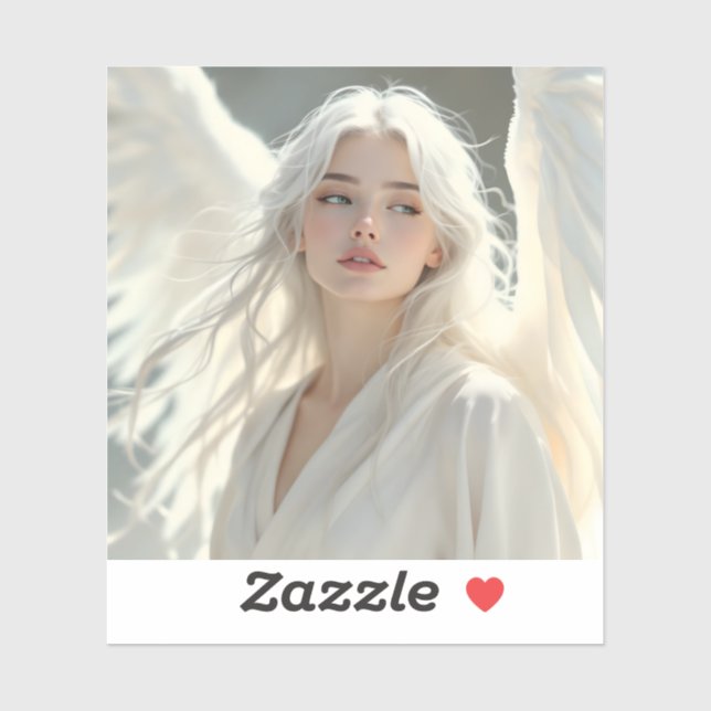 Luminous Guardian - Engel der Silberdämmerung Aufkleber (Blatt)