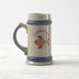 Luminous Heart Fish: Radiant  Latte Mug Bierglas