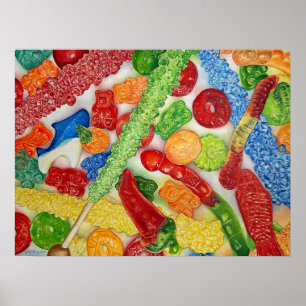 Luminous Lollies Poster