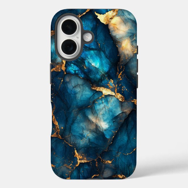 Luminous Midnight Stone Phone Case (Rückseite)