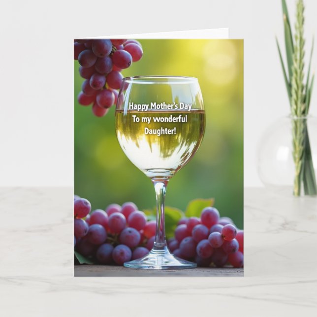 Luminous Muttertag Glas Karte (Vorderseite)