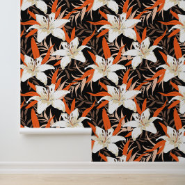 Luminous Night Lilies Tapete