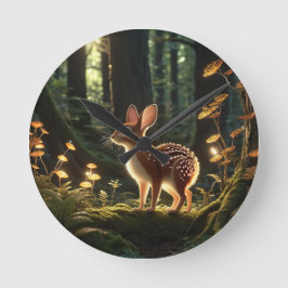 Luminous-Rabbit-Uhr Runde Wanduhr