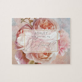 LUMINOUS ROSE Elegante Moderne Blumengestelle Puzzle