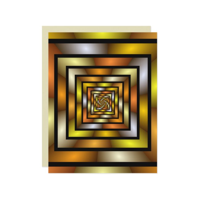 Luminous Tunnel Colorful Trippy Fraktal Graphic (Vorderseite/Rückseite Beispiel)