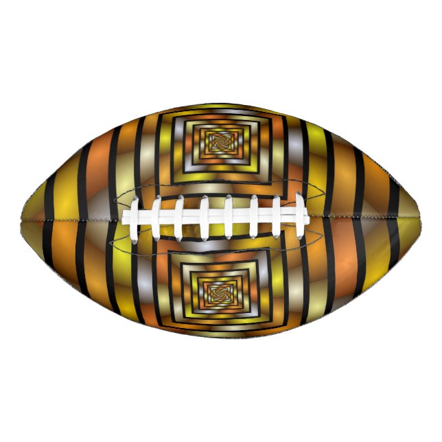 Luminous Tunnel Colorful Trippy Fraktal Graphic Football (Vorderseite)