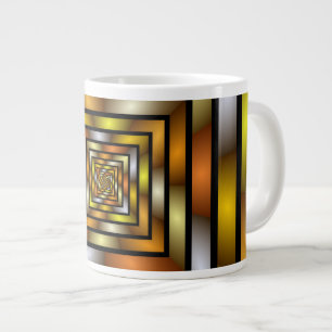 Luminous Tunnel Colorful Trippy Fraktal Graphic Jumbo-Tasse