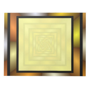 Luminous Tunnel Colorful Trippy Fraktal Graphic Notizblock