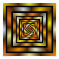 Luminous Tunnel Colorful Trippy Fraktal Graphic