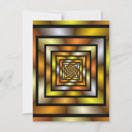 Luminous Tunnel Colorful Trippy Fraktal Graphic Postkarte