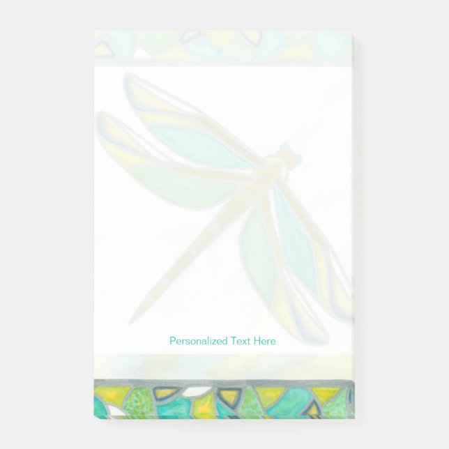 Luminy Pastel Dragonfly von Vanna Lam Post-it Klebezettel (Vorderseite)