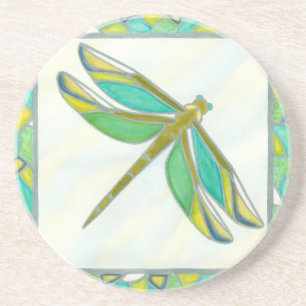 Luminy Pastel Dragonfly von Vanna Lam Sandstein Untersetzer