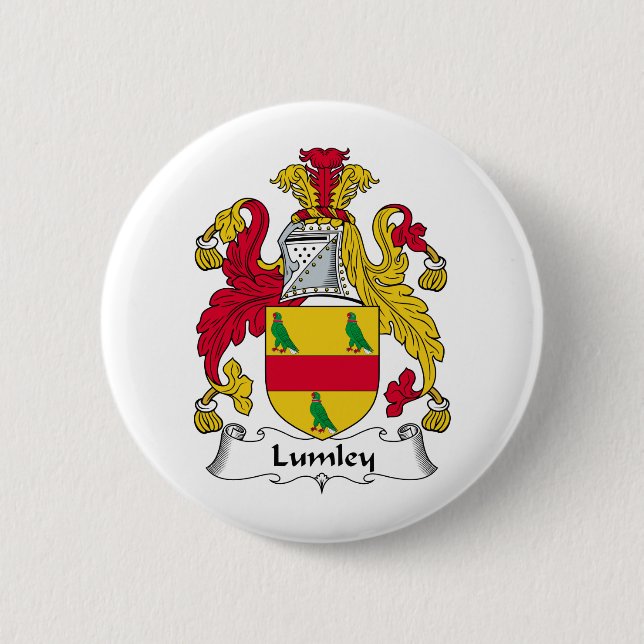 Lumley Familienwappen Button (Vorderseite)